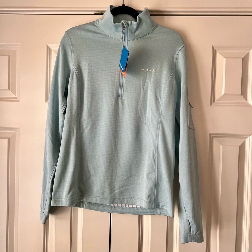 NWT Columbia Park View grid half zip pullover